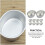 Mini oval aluminum cheesecake molds 10 pcs 3