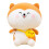 Peluche chien Poméranien, doux compagnon de 23 cm 1