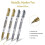 Metallic highlighter pens silver and gold 4-pack 2