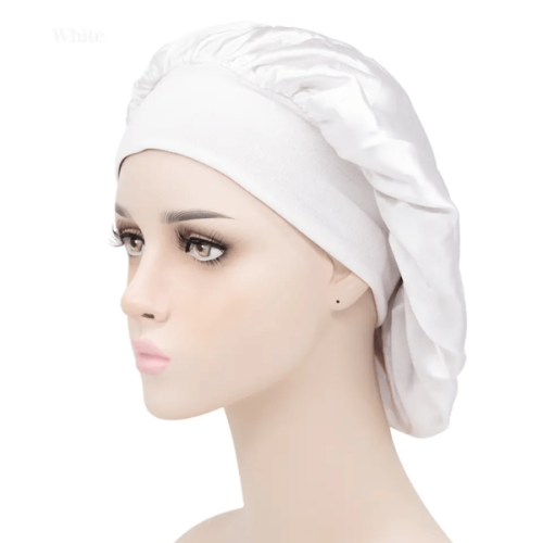 Rose Pink Satin Sleeping Cap 1 piece 2
