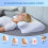 Viscoelastic Ergonomic Neck Pillow 1 Piece Light Gray 4