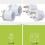 Travel Adapter Plug for UK Use EU to UK Socket White 2 Pack 3