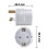 Travel Adapter Plug for UK Use EU to UK Socket White 2 Pack 4