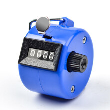 Blue 4-Digit Mechanical Tally Counter 1 pc