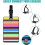 Silicone Luggage Tags with Name ID Card, 4 pcs 3