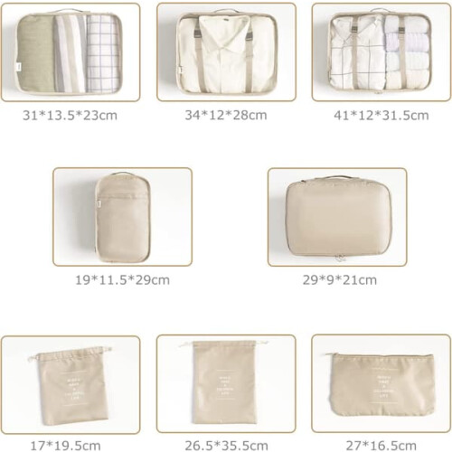 Waterproof Suitcase Organizer Set 8 Pieces 1