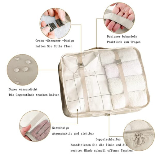 Waterproof Suitcase Organizer Set 8 Pieces 2