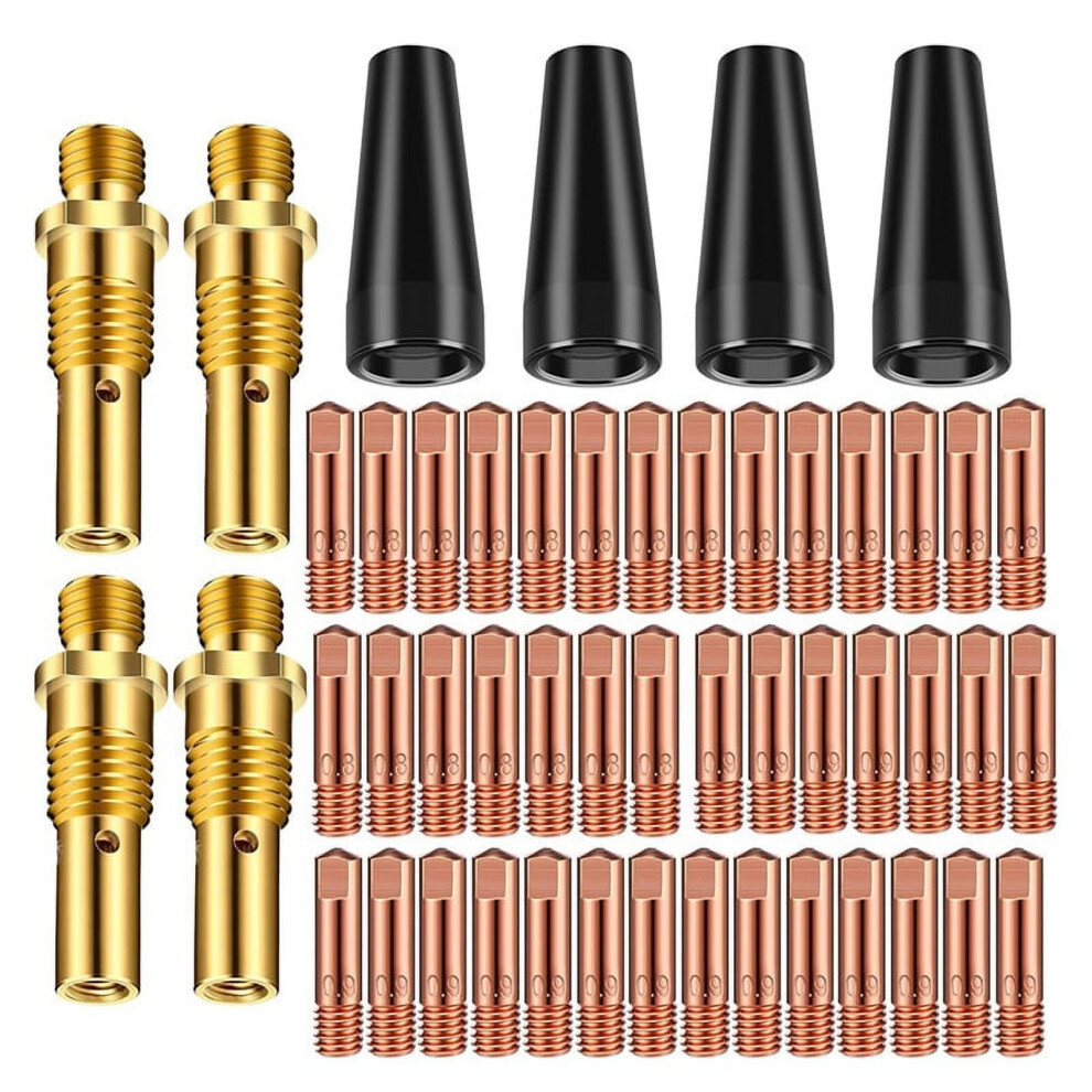 Mig Welding Nozzle Tips Kit Flux Core Gasless 50Pcs 9023022029782