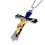 Colar vintage com pingente de cruz de Jesus 4