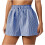 Stribede dameshorts med lommer, 1 par 1