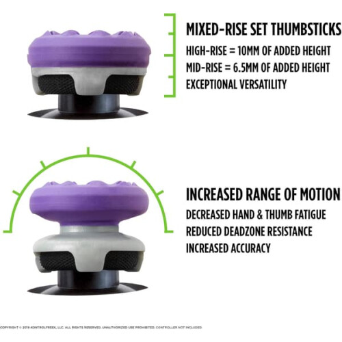 FPS Freek Galaxy Purple Controller Thumbsticks for Xbox One 2