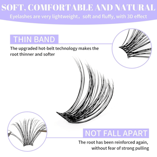 Individual False Eyelashes Black Model 5 1