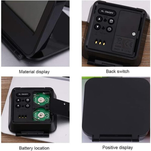 Digital Travel Clock Portable Foldable Alarm Clock 2