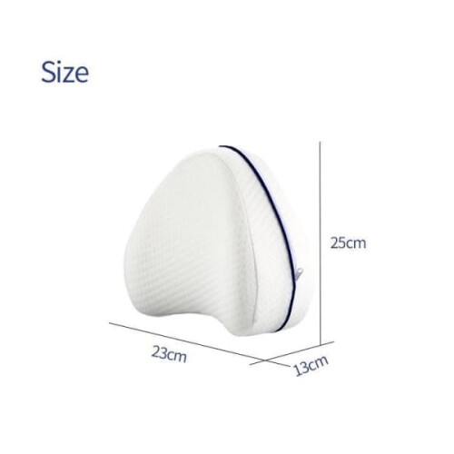 Orthopedic knee pillow memory foam white 1