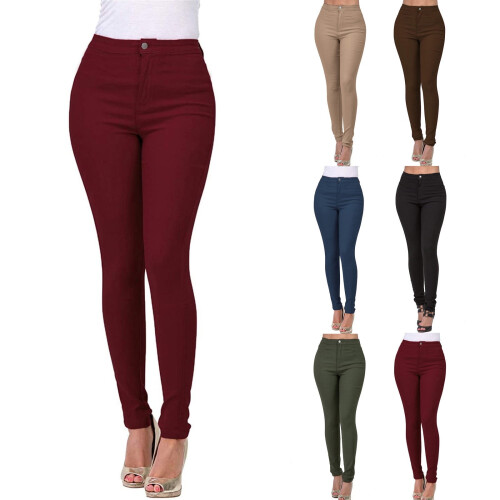 Jeans Déinim Caolfheistithe Síneach Gorm do Mhná