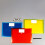 Blue Transparent Label Document Bags with Pockets and Snaps 5