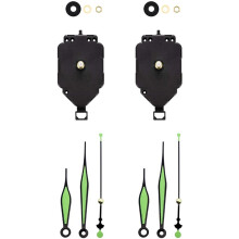 2 Set Kit Movimento Orologio al Quarzo Movimento Oscillante + Puntatore Luminoso Parti di Riparazione 'Orologio Parti di Ricambio C
