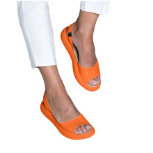 Sandalias de plataforma para mujer, color naranja, suaves y ligeras.