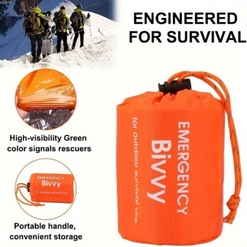 PE insulated sleeping bag orange 1 or 2 pcs 1