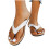 Damen-Flip-Flops, einfarbig, bequeme Pantoletten 1