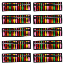 10X Portable Abacus Plastica Aritmetica Abacus Strumento di Calcolo