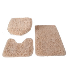 Ensemble de tapis de bain doux, antidérapant et absorbant, 3 pièces