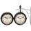 Wall Clock Wrought Iron 2-Sided 12-inch 4