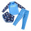Kids' long sleeve split swimsuit blue 9-10 years 1