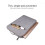 Laptop case canvas 13.3 inch grey 6