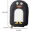Χαριτωμένο πορτοφόλι πιστωτικής κάρτας Penguin PU, δημιουργικό πορτοφόλι ακορντεόν 5