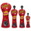 Golf Driver Head Cover Red Wood Cover 1pc 5