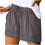 Lässige Damen-Shorts in Übergröße mit elastischem Bund und 1