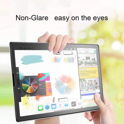 Película com textura de papel, compatível com Samsung Galaxy Tab A8, A7 Lite, A9 Plus, S6 Lite, S7 FE, S8, S9 Plus, A10.1, 10.5, 9.7 e Tab S7 Plus 1