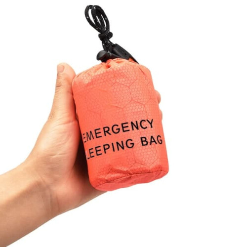 Outdoor Emergency Sleeping Bag Green Reusable 1 Pack 1