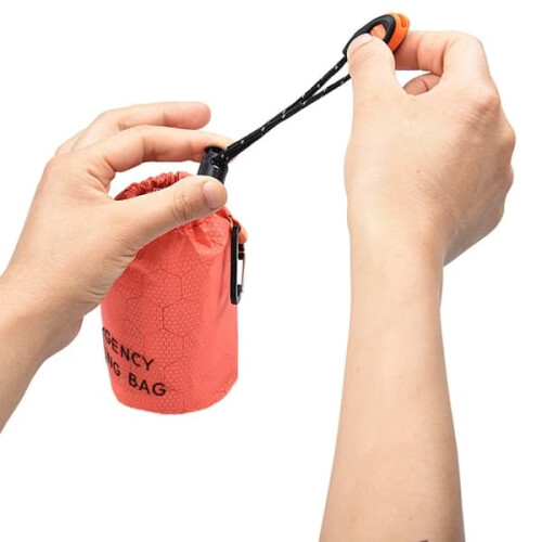 Outdoor Emergency Sleeping Bag Green Reusable 1 Pack 2