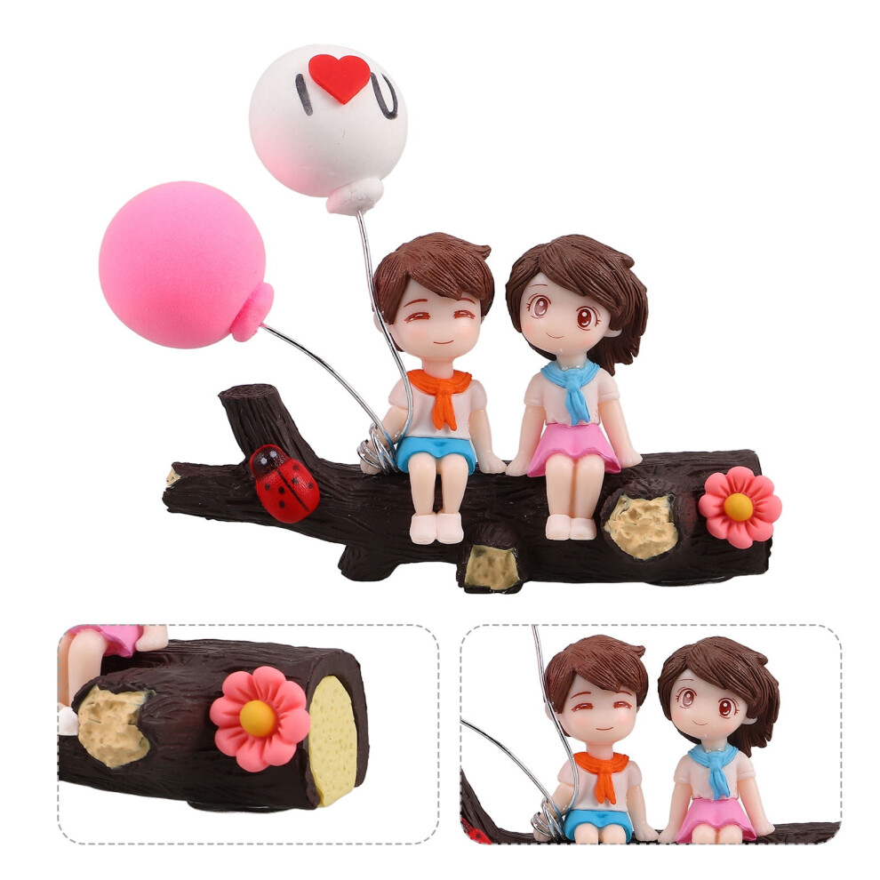 Cartoon Resin Car Dashboard Figurines Set Of 3 9448990220243