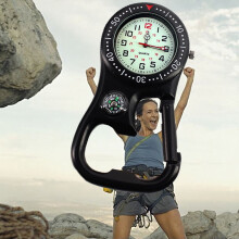 Luminous Compass Bottle Opener with Carabiner Clip