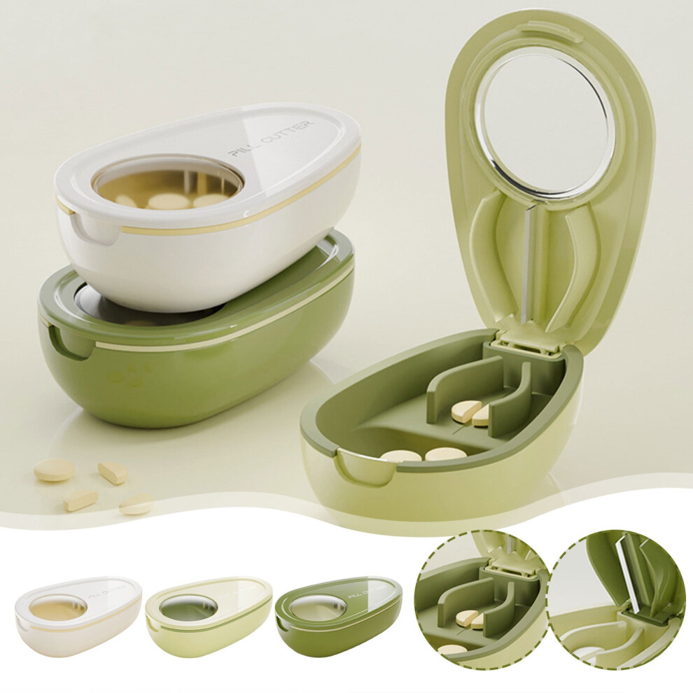Wzzjkit pill cutter with centering device and blade guard