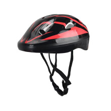 Skateboard Helmet for Teens Shockproof Lightweight Black Red