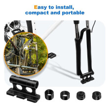 Portabicicletas Portaequipajes para Techo de AutomóVil Portabicicletas de Carretera Horquilla Delantera Clip Fijo LiberacióN RáPida Soporte para