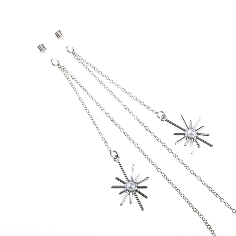 Silver eyeglass chain rope 1 piece