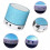 Altoparlante Bluetooth con LED, portatile e mini, bianco. 7