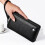 Τσάντα Her Clutch Bag από γνήσιο δέρμα, πορτοφόλι με φερμουάρ, μακρύ πορτοφόλι 2