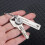 Keychain with AZ initials 26 letters 5