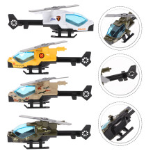 Helicopter Metal Craft Decor for Kids 4 Pieces