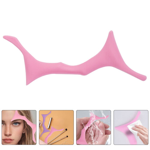 Wenkbrauwstencil roze siliconen 1 stuk