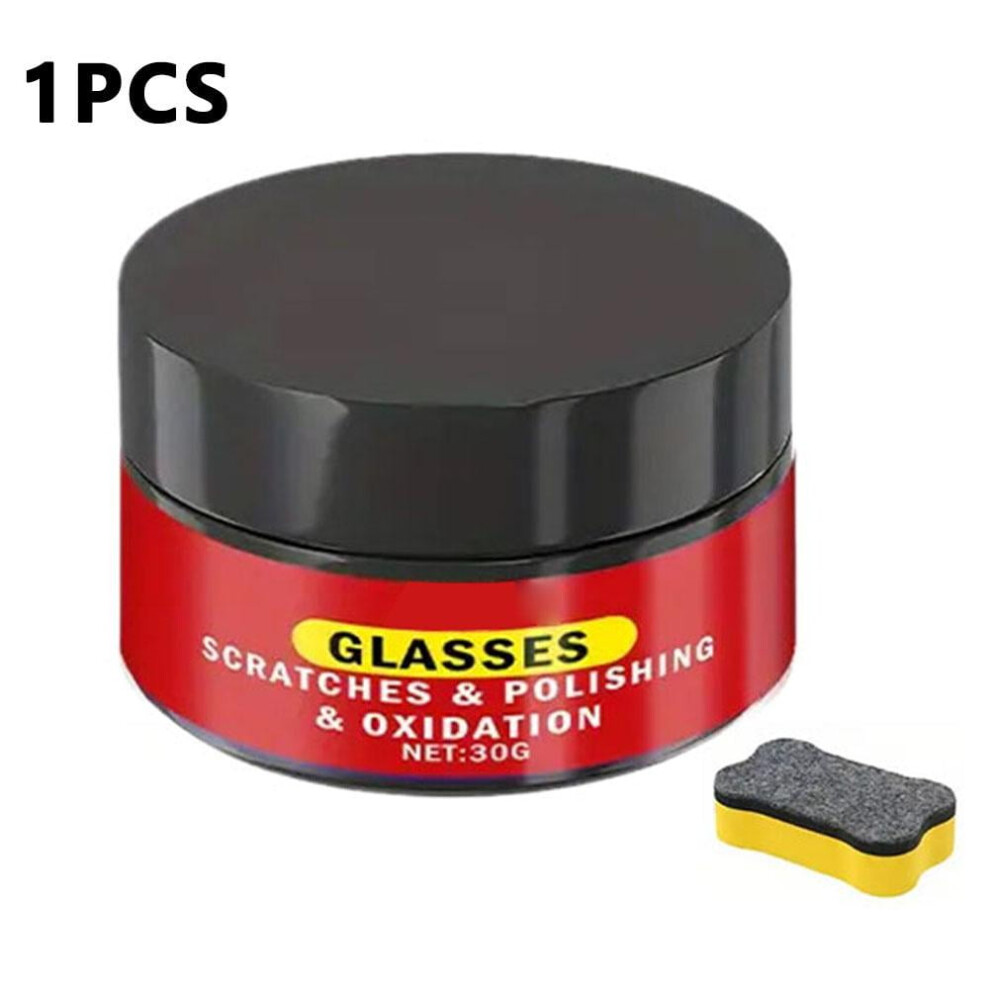 Car Glass Polishing Wax With Sponge 120G 9448990238477