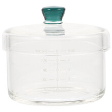 Olla de vidrio transparente para guisos, tipo steambowl, 1,5 L