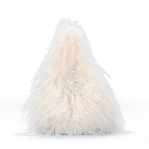 Γυναικεία τσάντα ώμου από ψεύτικη γούνα Y2K Fluffy