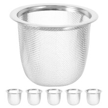 Filtre à thé en acier inoxydable pour petites théières (lot de 6)